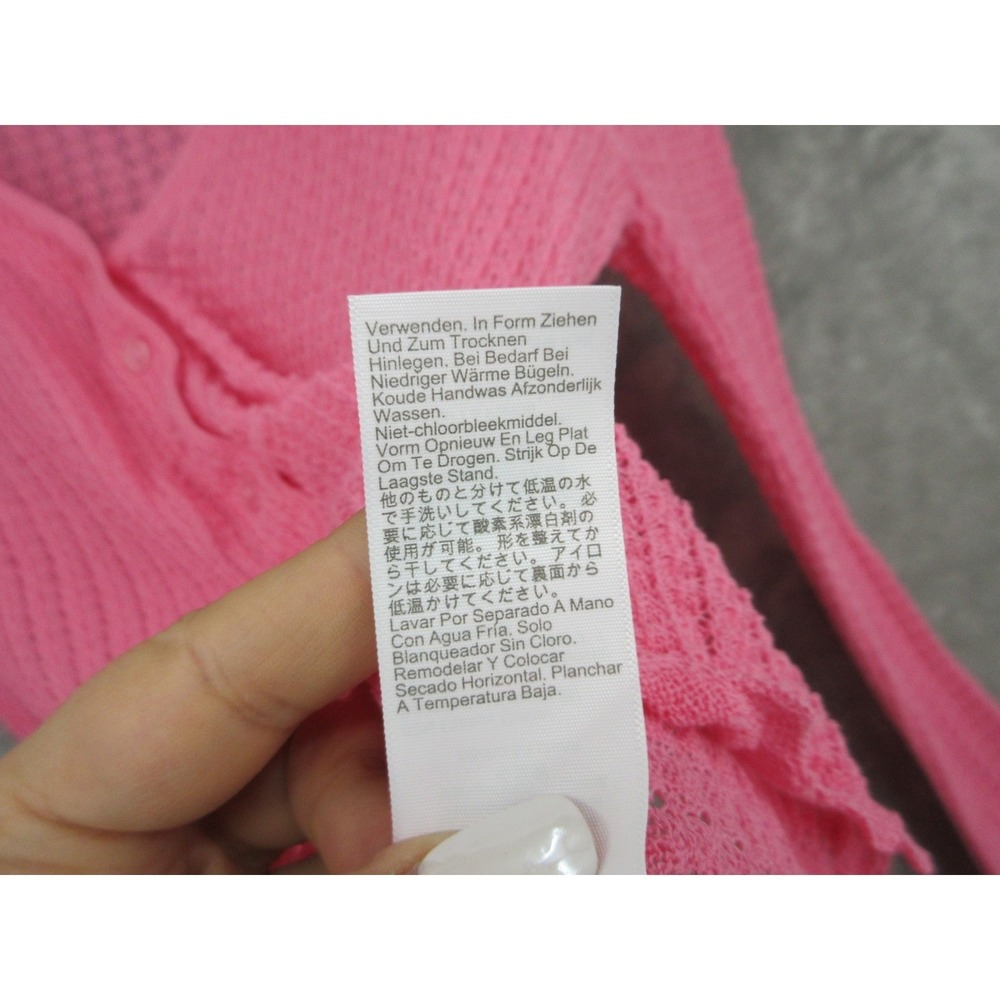 J Crew Cardigan Women Small Scalloped Trim Button Front Fitted Feminine Romantic - Picture 6 of 8